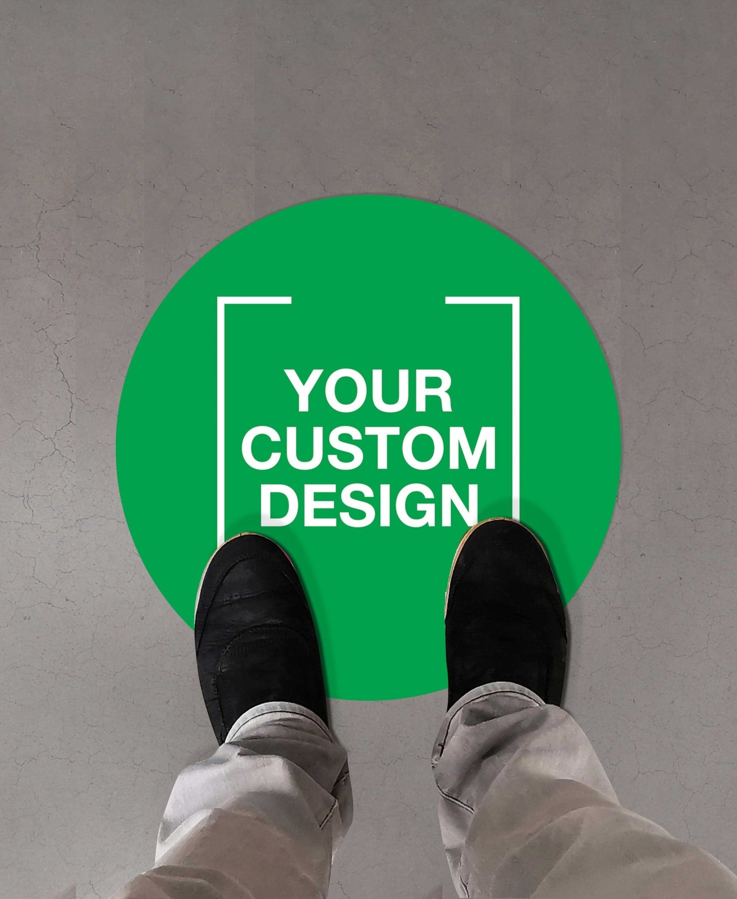 Custom Circle Vinyl Sticker + Anti - Slip - New Signs