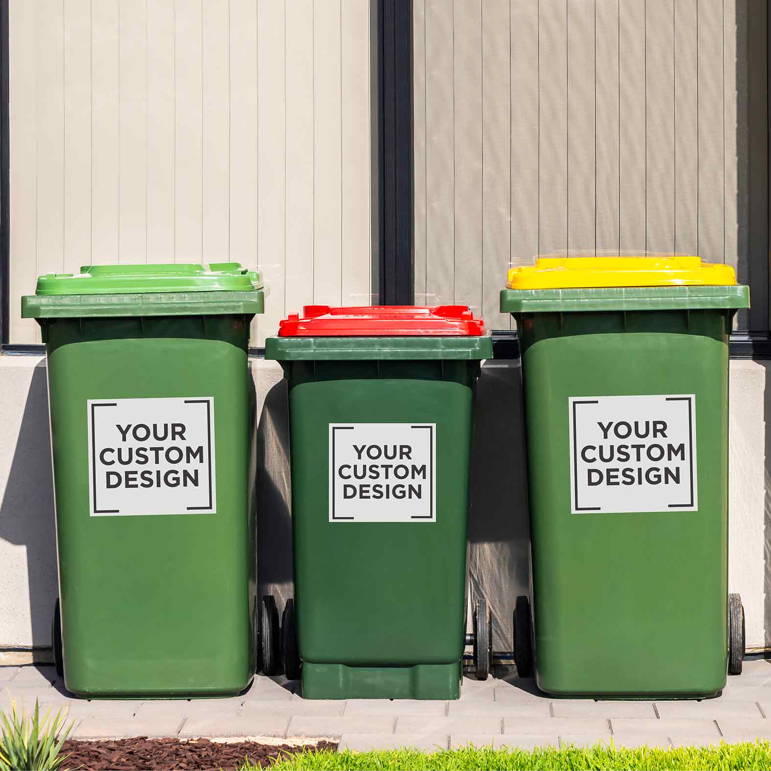Custom Design Wheelie Bin Stickers - New Signs