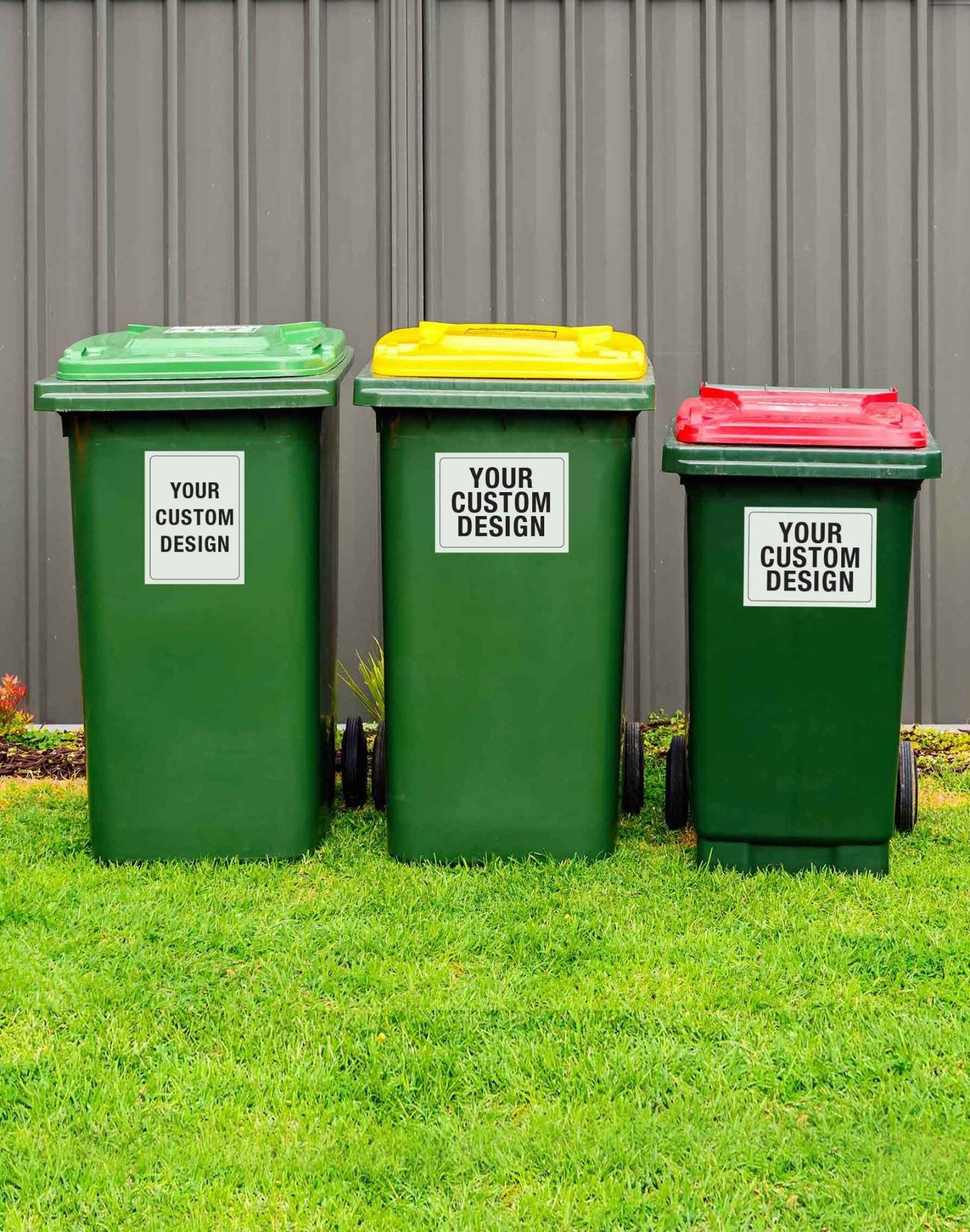 Custom Design Wheelie Bin Stickers - New Signs