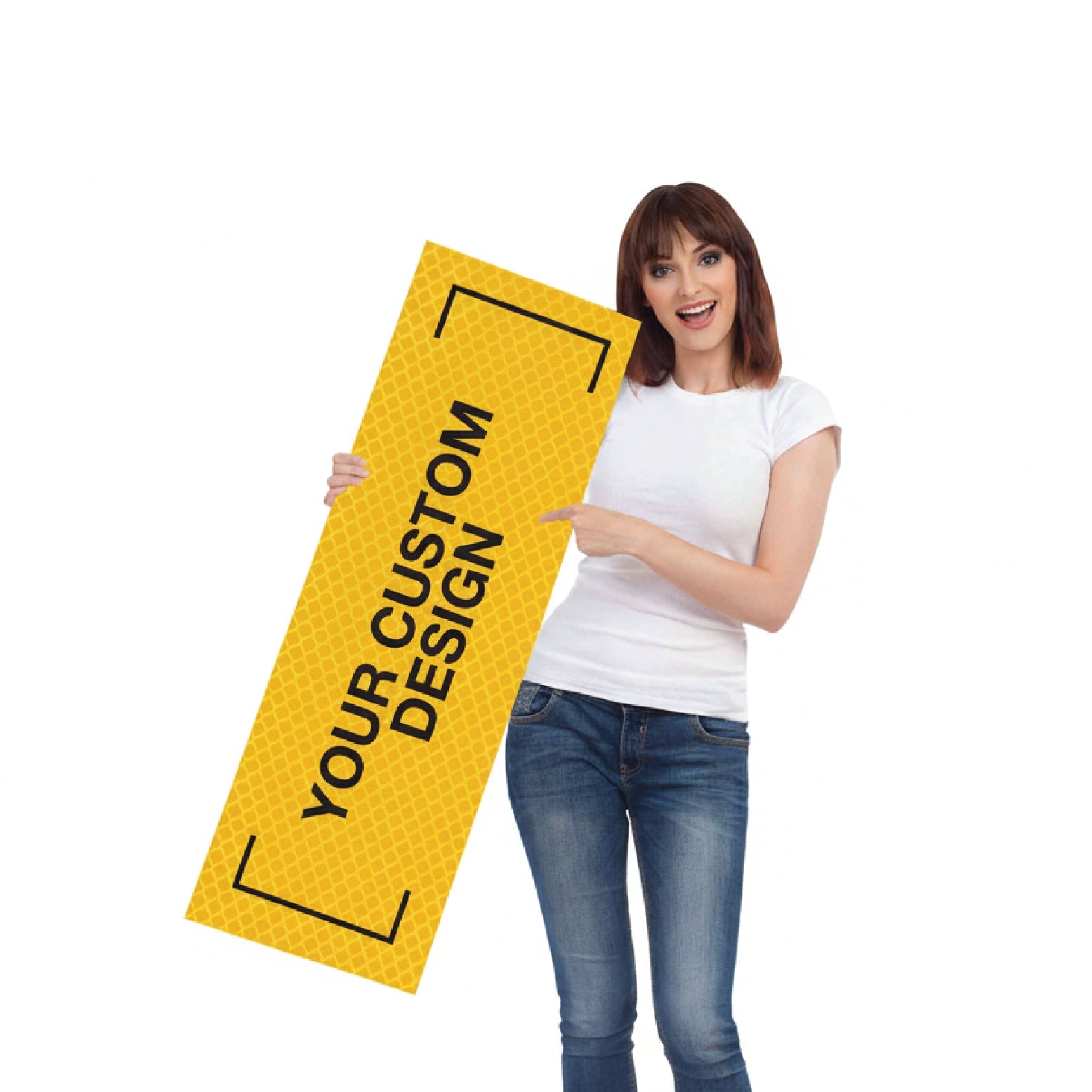 Custom Long Skinny Multi Message Traffic Sign - New Signs