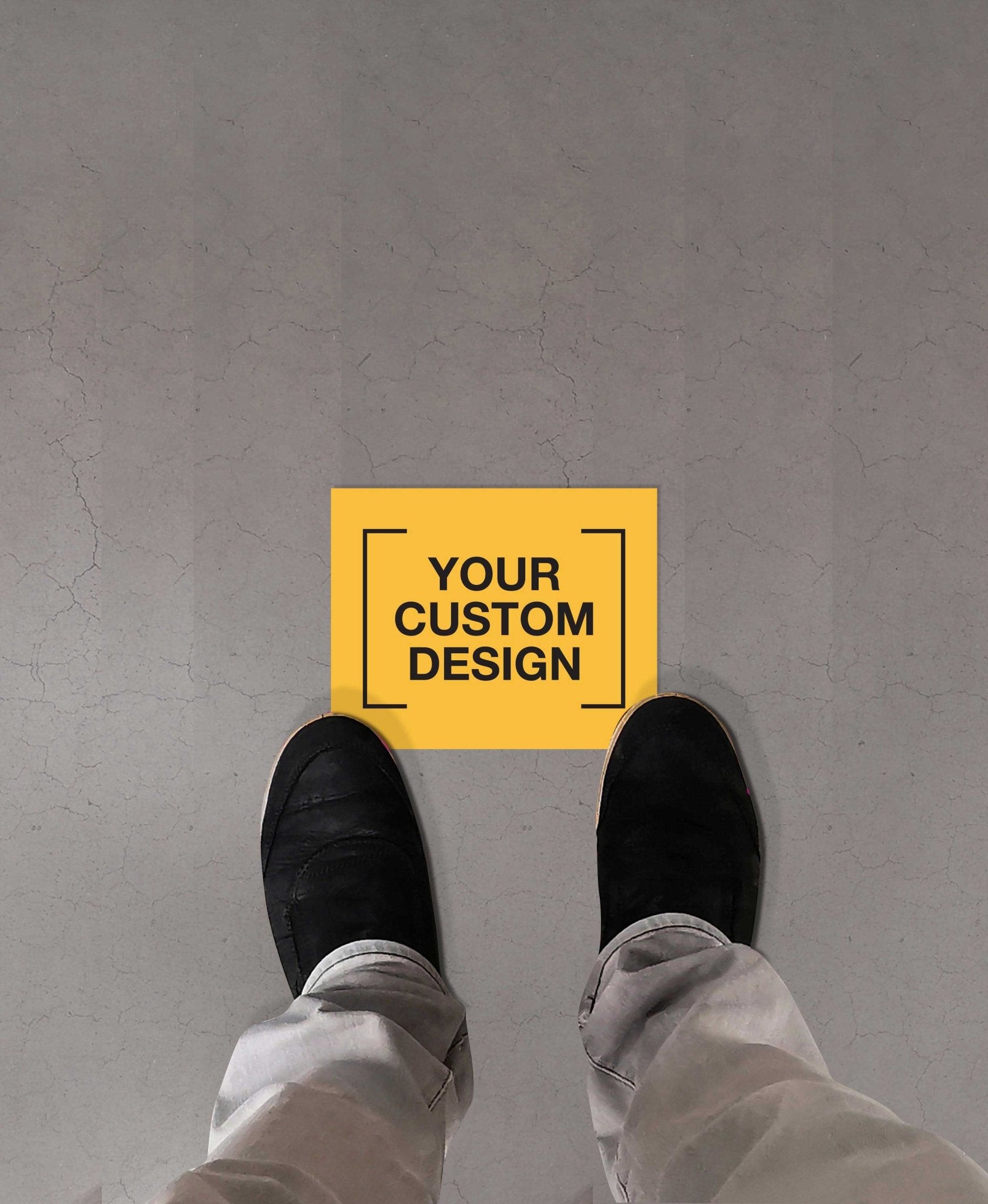 Custom Rectangle Vinyl Sticker + Anti - Slip - New Signs