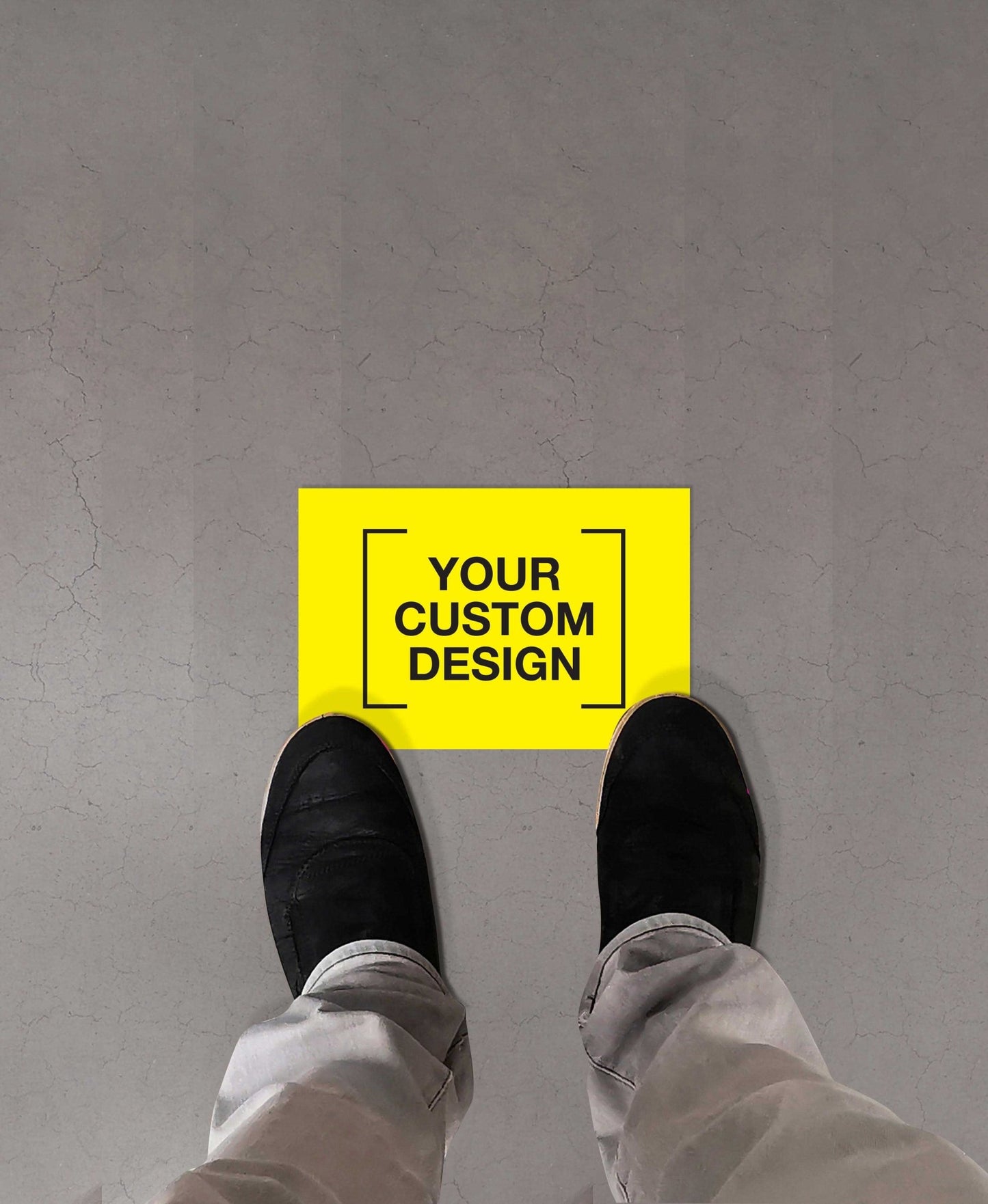 Custom Rectangle Vinyl Sticker + Anti - Slip - New Signs