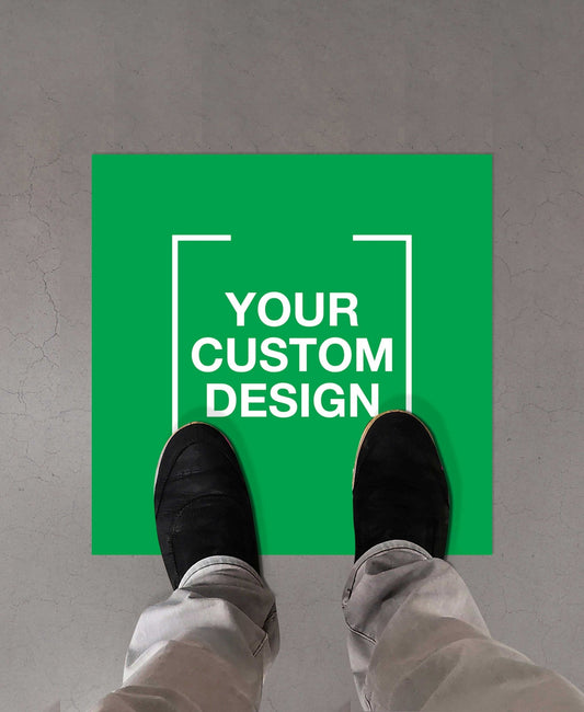 Square Sticker Sign Custom Square Vinyl Sticker + Anti-Slip – New Signs