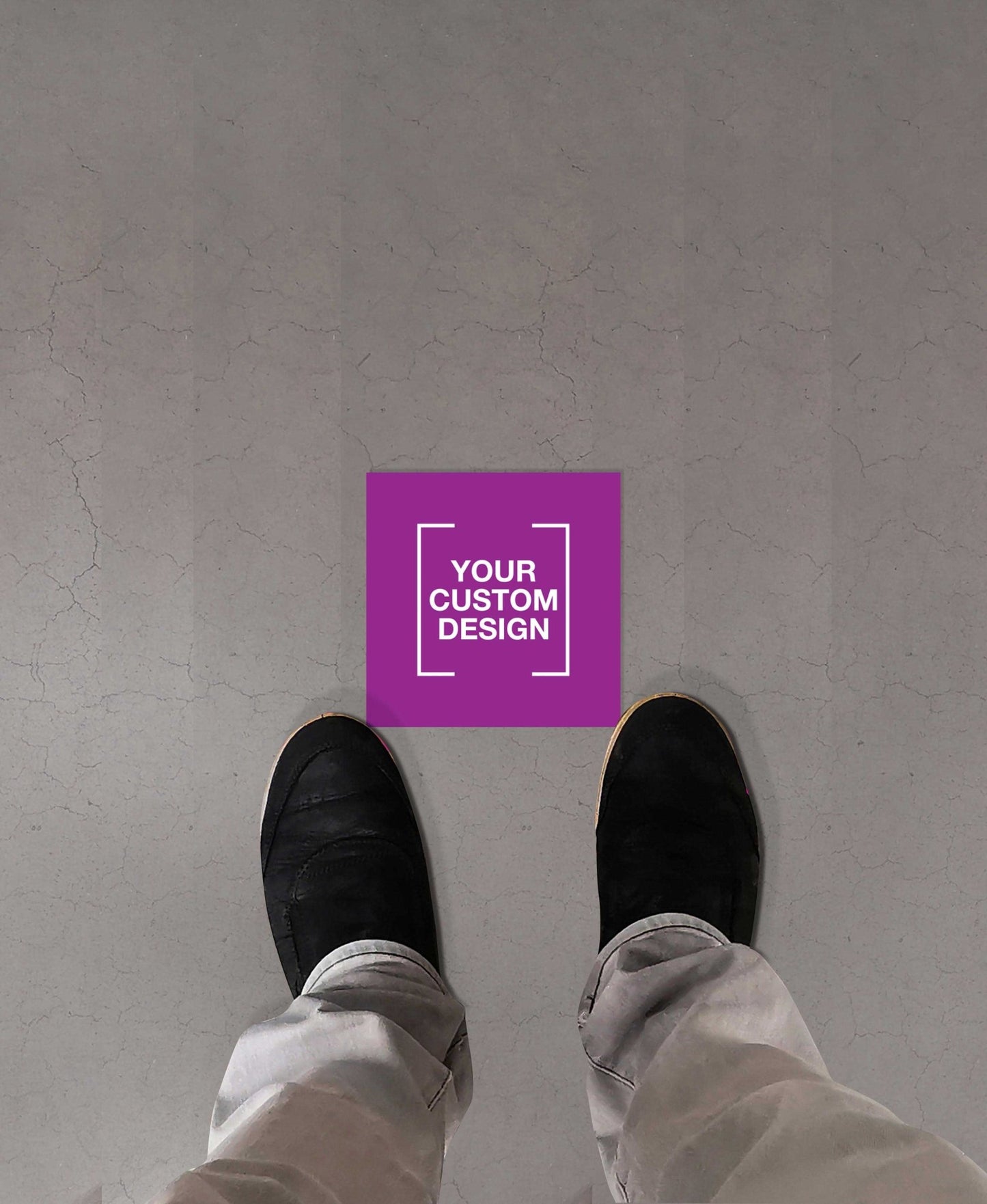 Custom Square Vinyl Sticker + Anti - Slip - New Signs