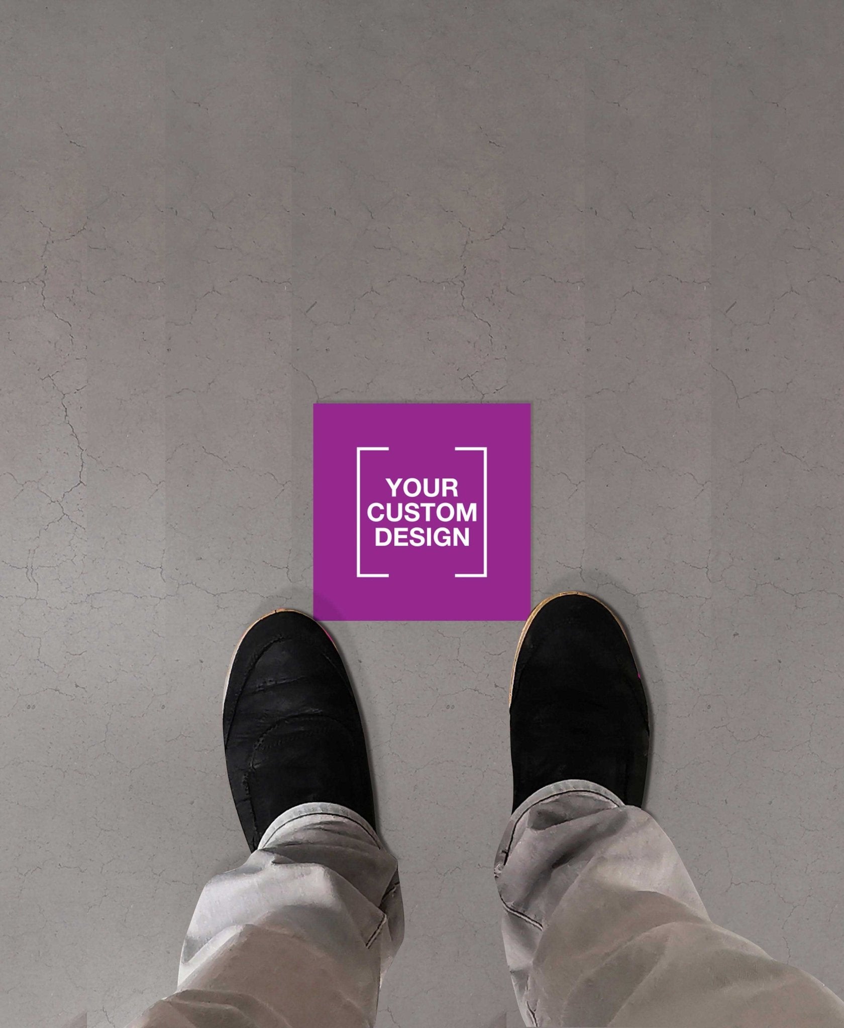 Custom Square Vinyl Sticker + Anti - Slip - New Signs