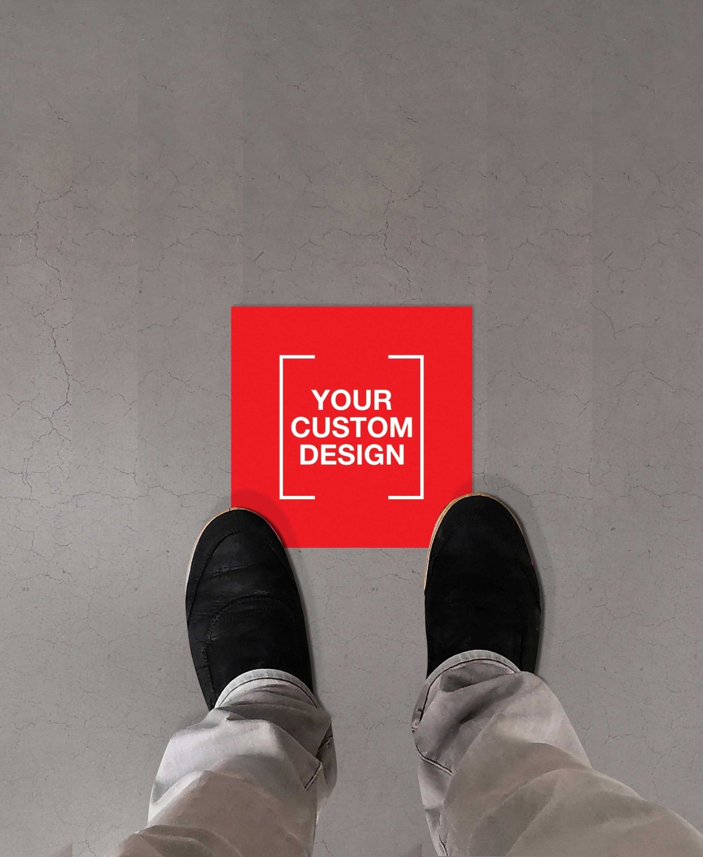 Custom Square Vinyl Sticker + Anti - Slip - New Signs