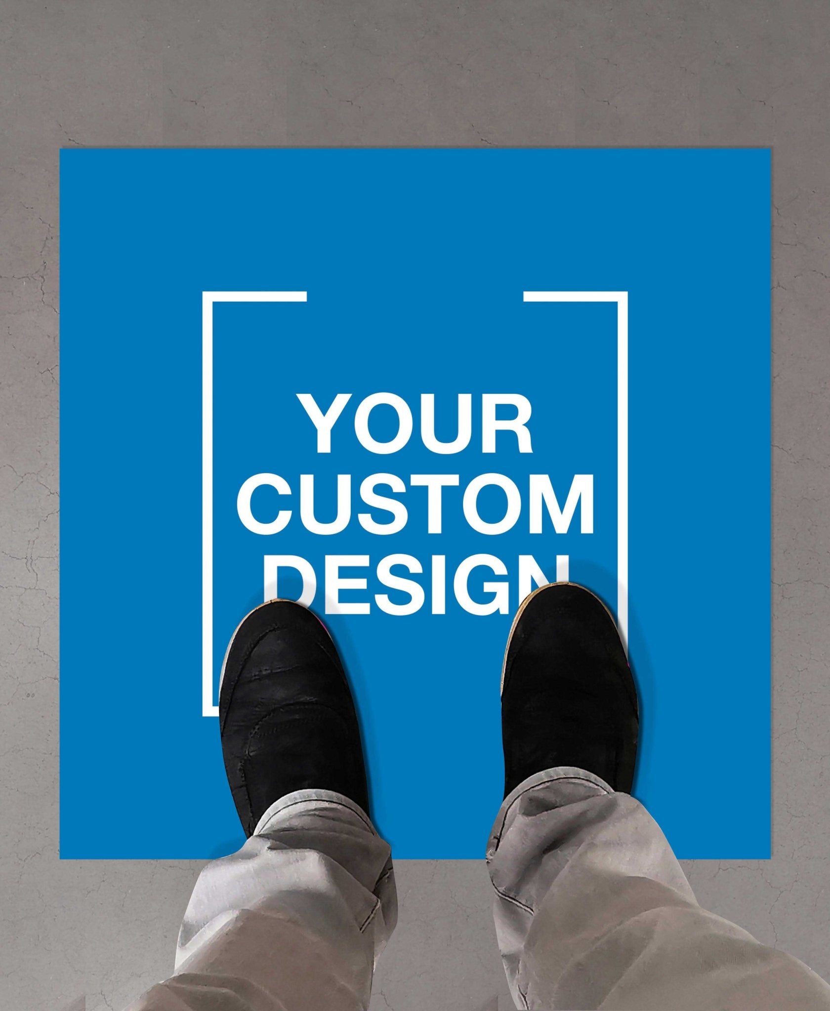 Custom Square Vinyl Sticker + Anti - Slip - New Signs