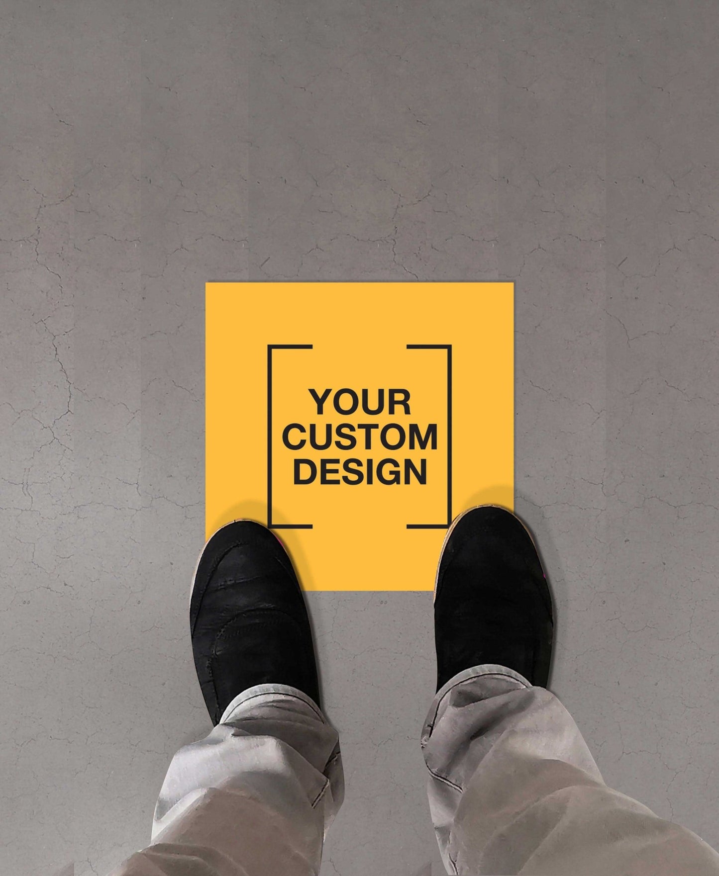 Custom Square Vinyl Sticker + Anti - Slip - New Signs