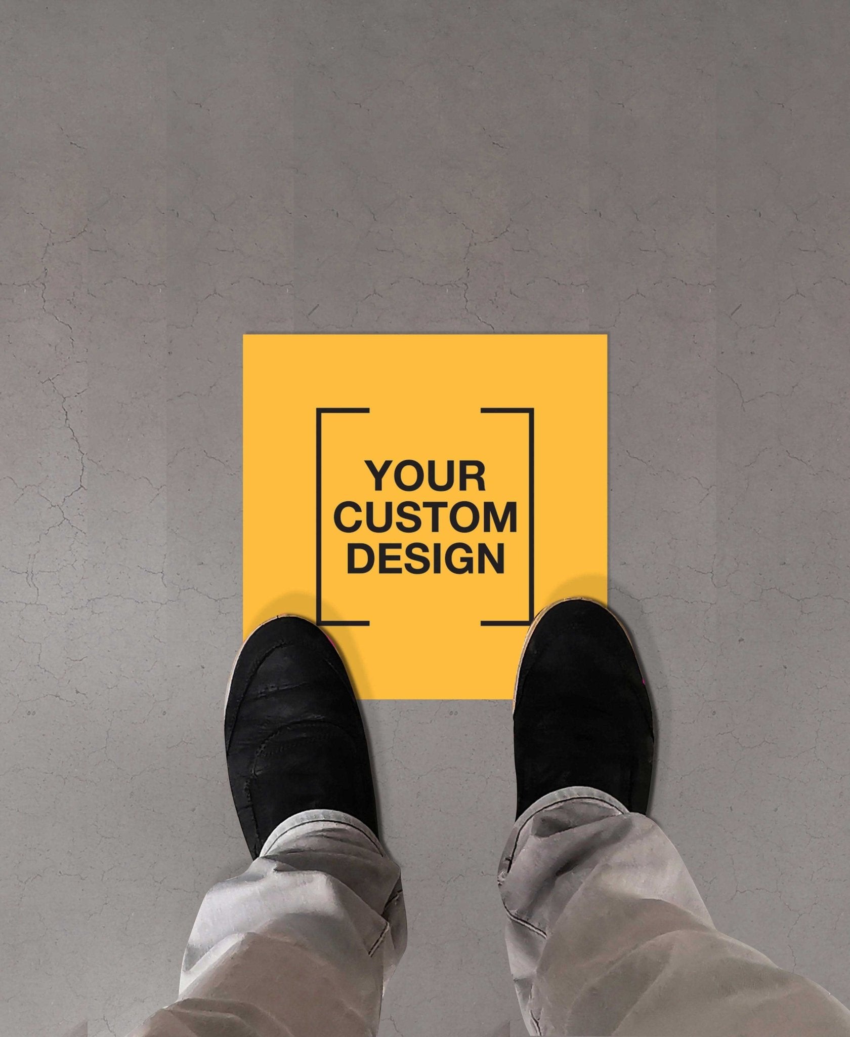 Custom Square Vinyl Sticker + Anti - Slip - New Signs