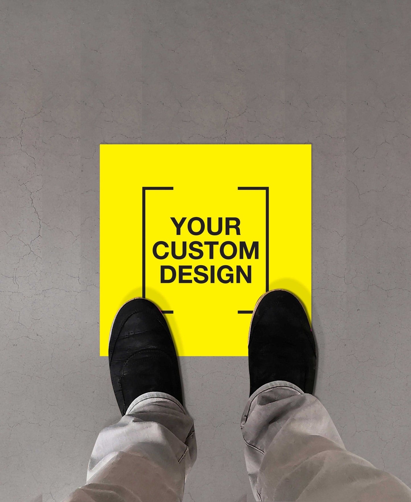 Custom Square Vinyl Sticker + Anti - Slip - New Signs