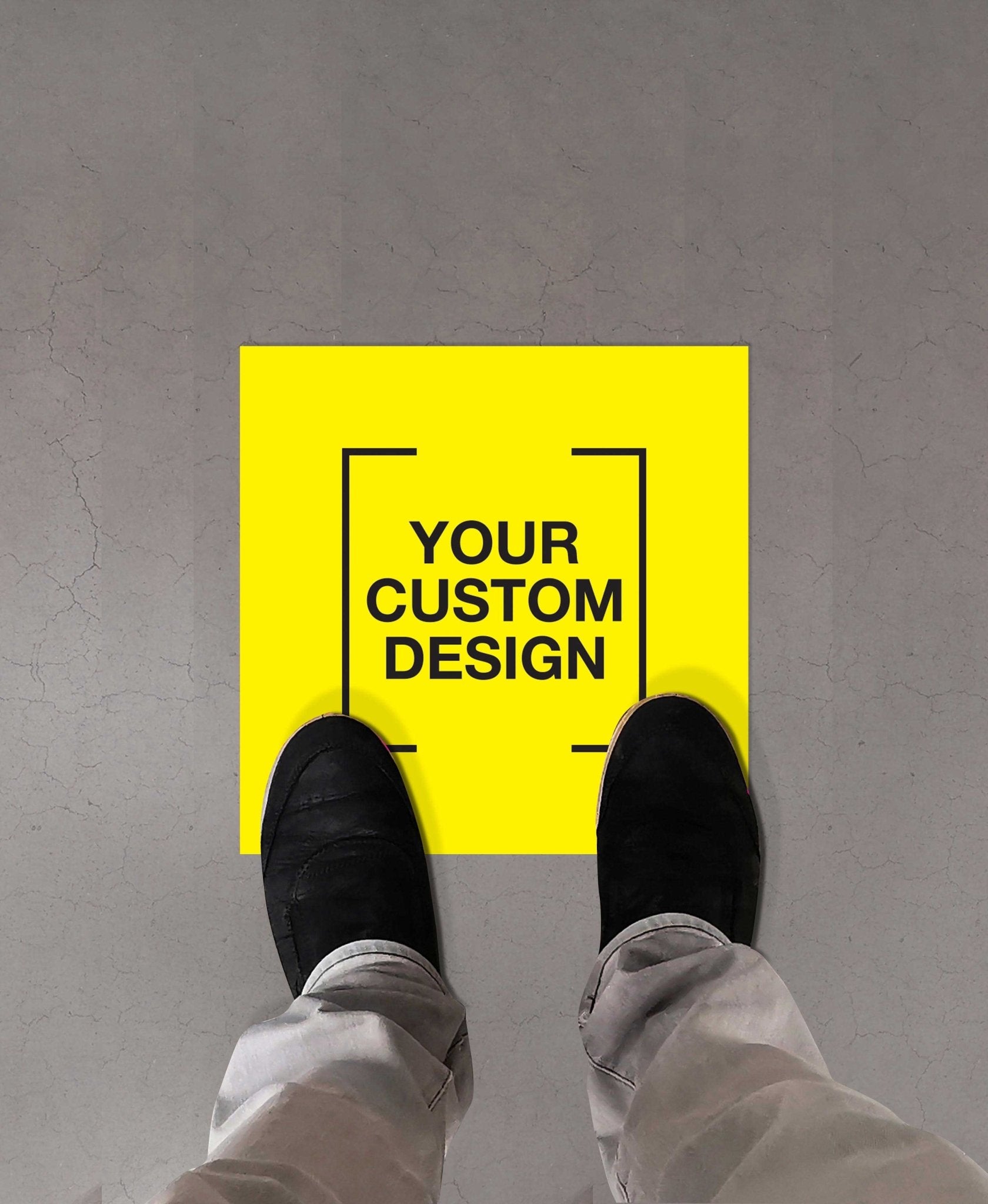 Custom Square Vinyl Sticker + Anti - Slip - New Signs