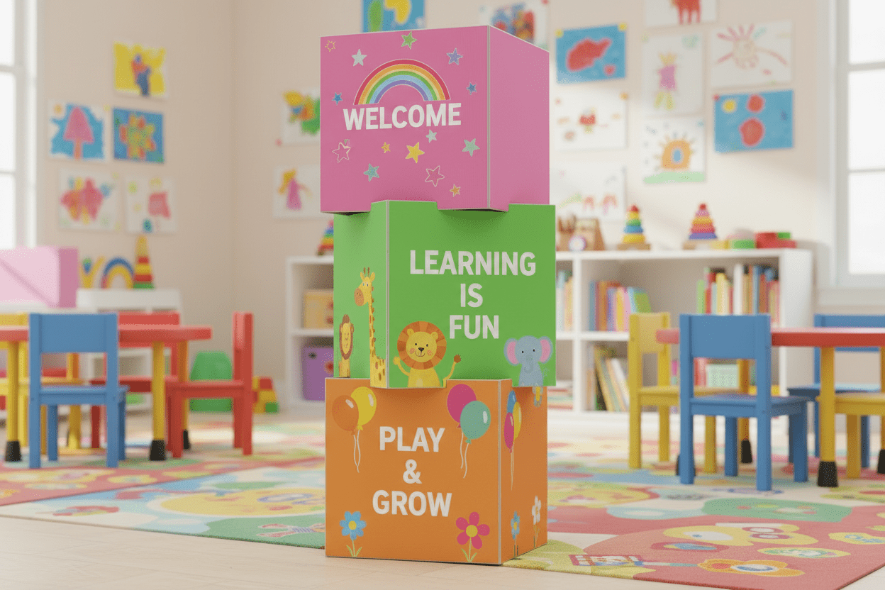 Custom Stackable Corflute Cubes - New Signs