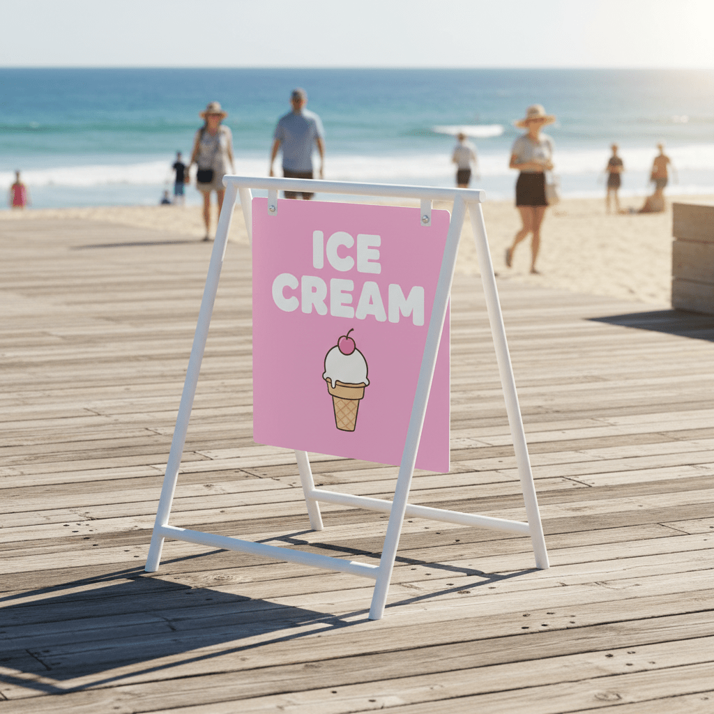 Custom Swing A-Frame Sign - New Signs