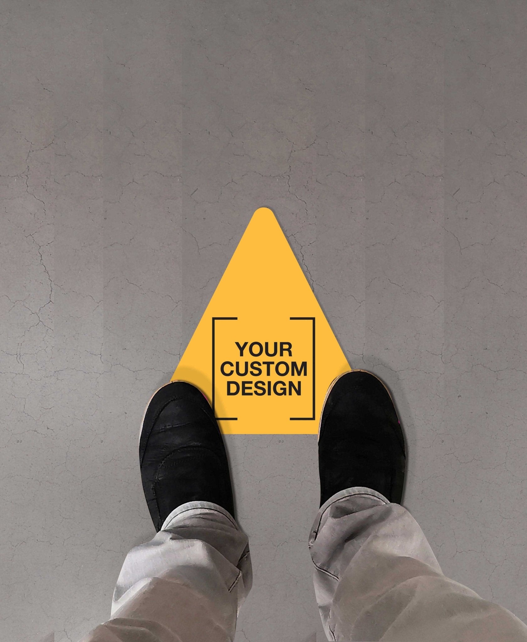 Custom Triangle Vinyl Sticker + Anti - Slip - New Signs