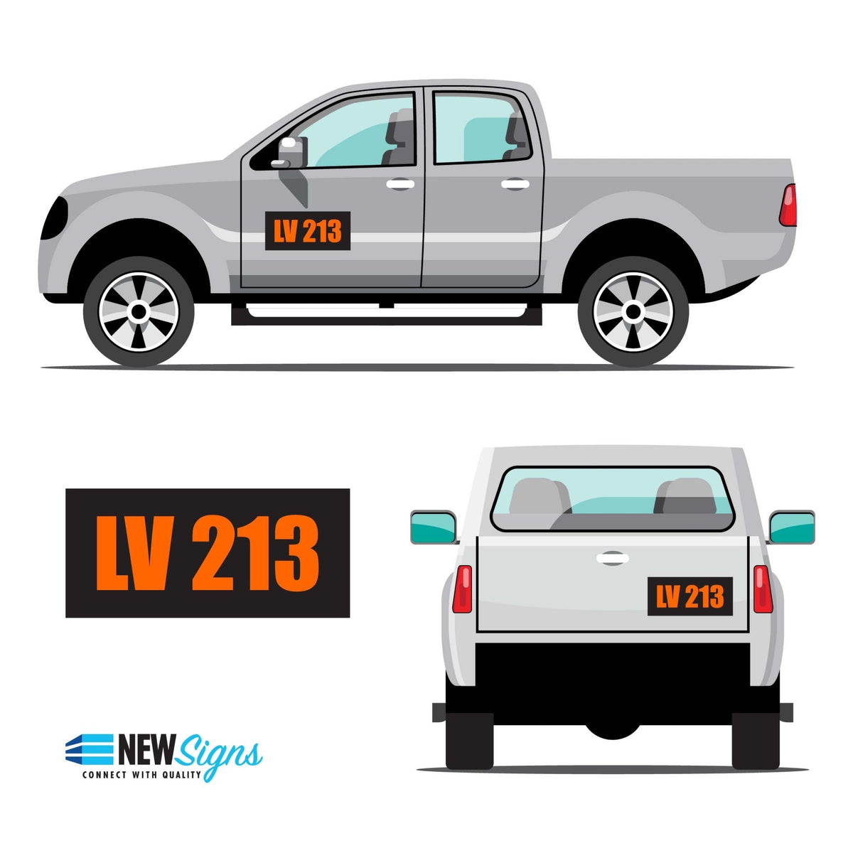 Custom Vehicle Call ID Sign - New Signs