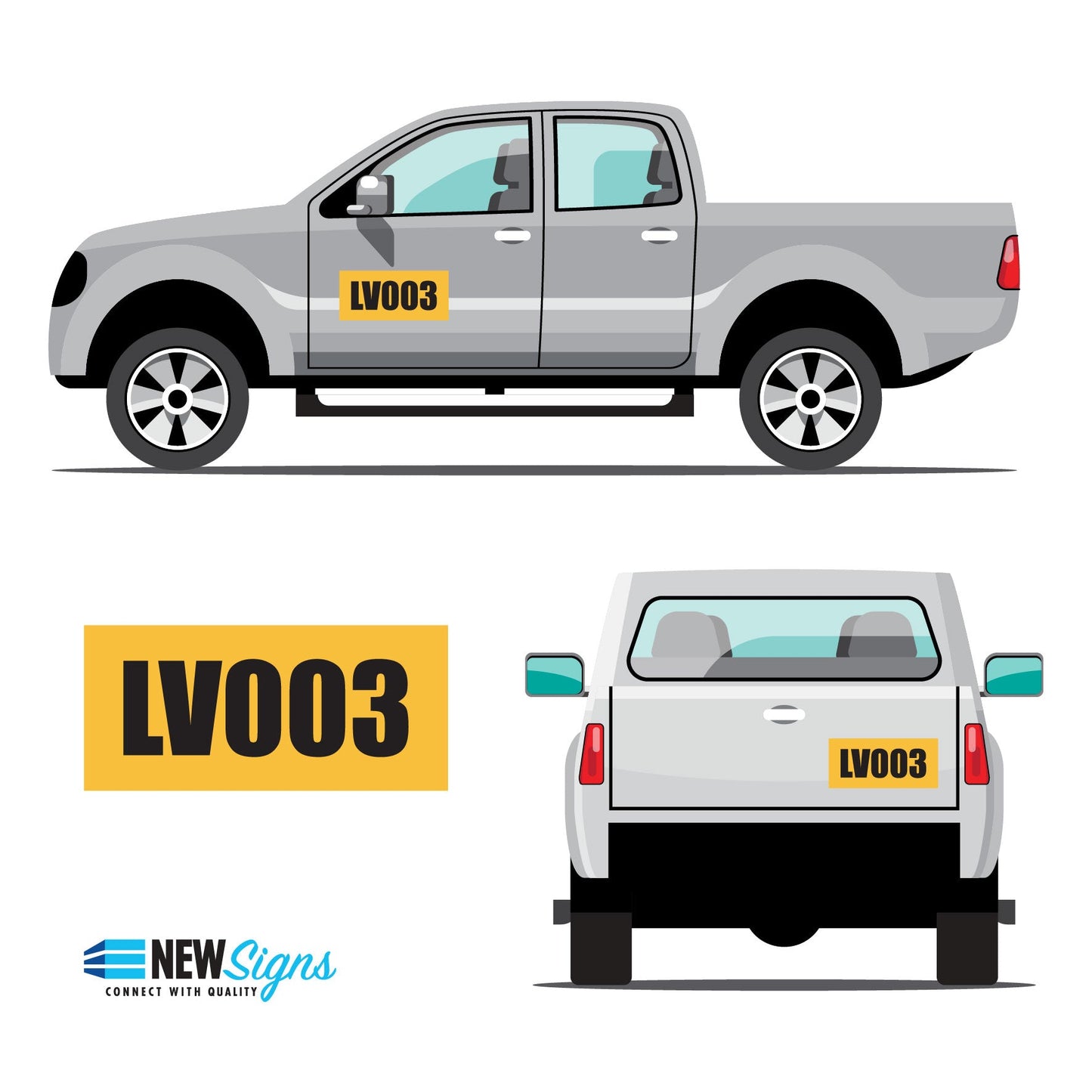 Custom Vehicle Call ID Sign - New Signs