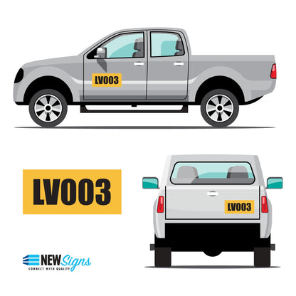 Custom Vehicle Call ID Sign - New Signs