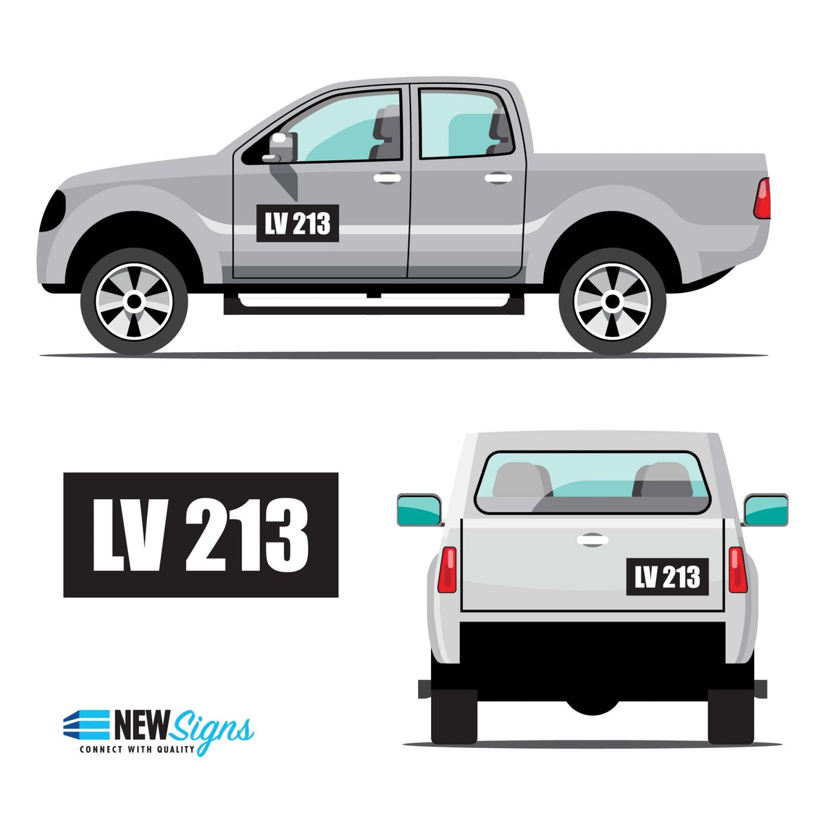 Custom Vehicle Call ID Sign - New Signs
