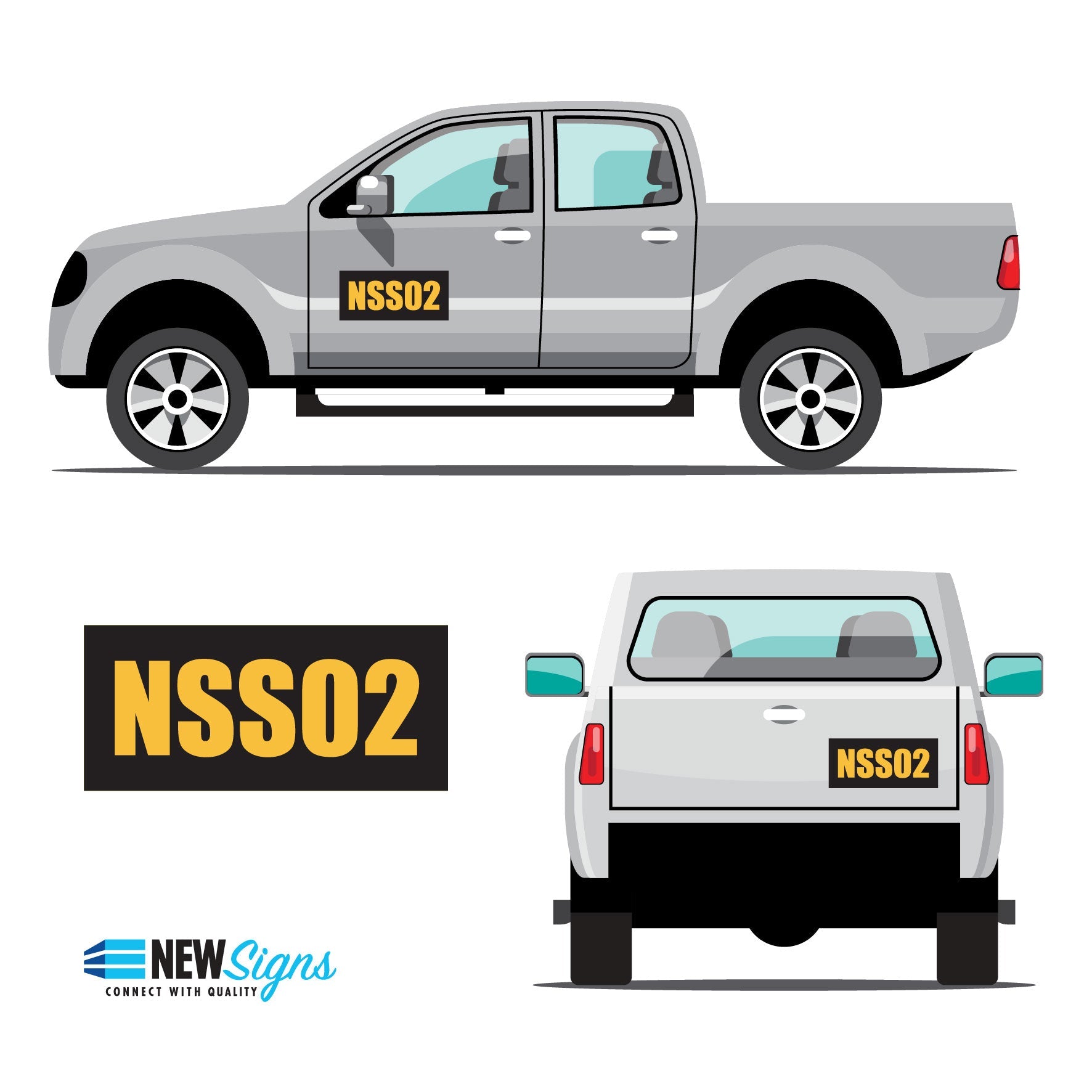 Custom Vehicle Call ID Sign - New Signs