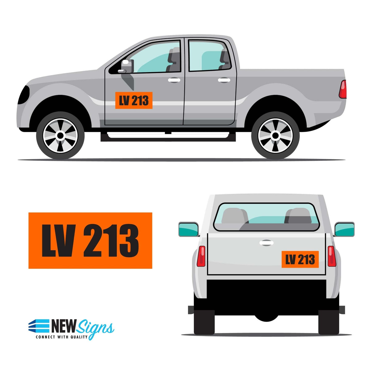 Custom Vehicle Call ID Sign - New Signs