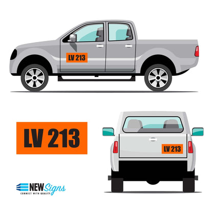 Custom Vehicle Call ID Sign - New Signs