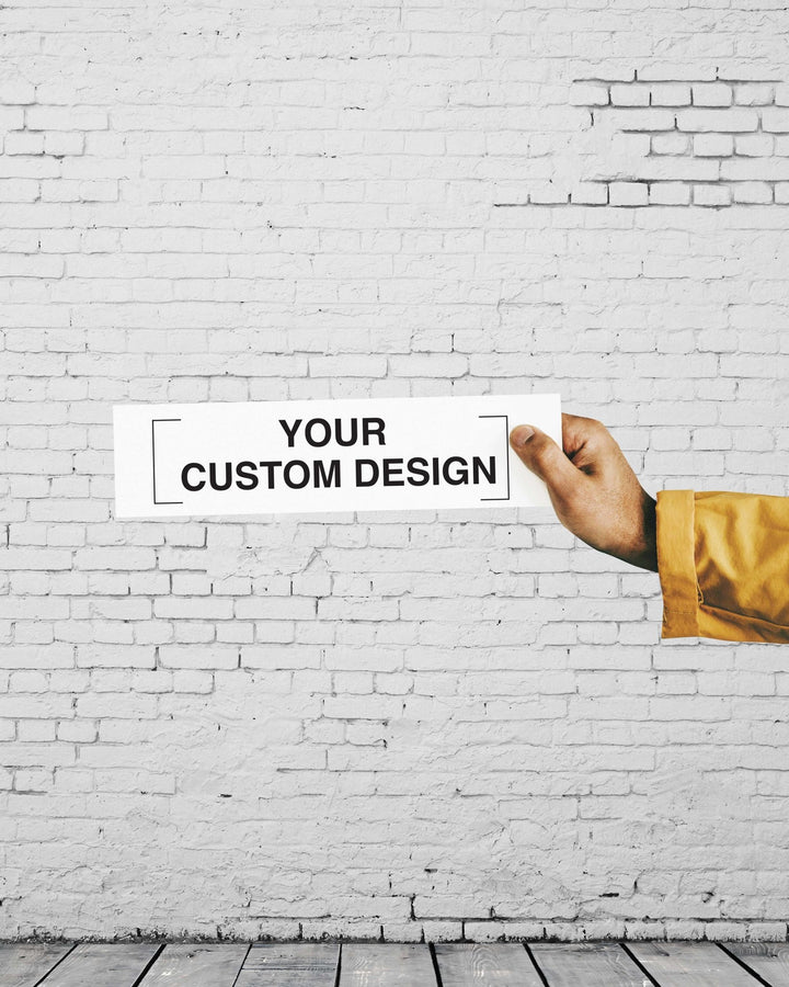 Custom Vinyl Sticker Signs – New Signs
