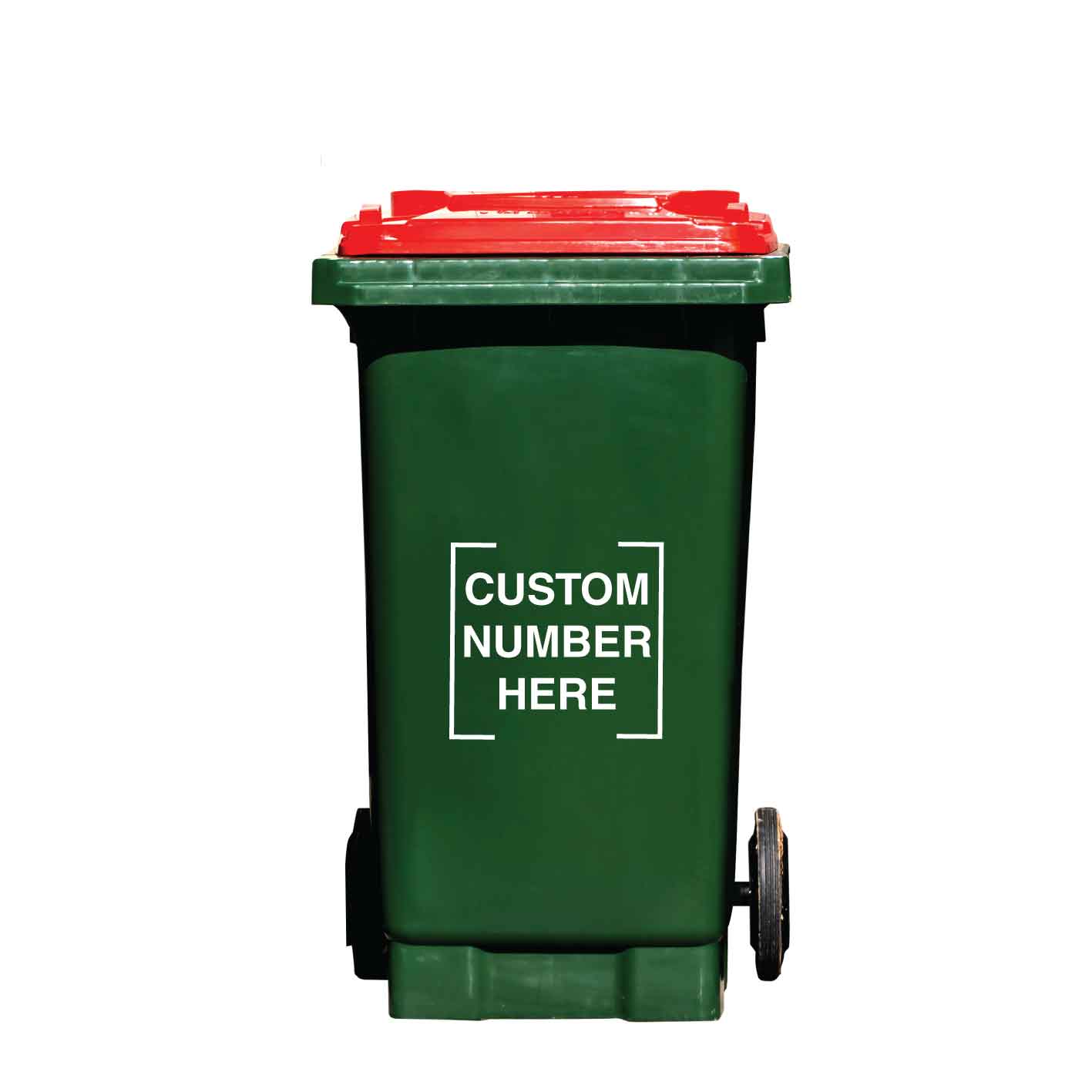 Custom Wheelie Bin Number Sticker - New Signs
