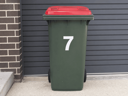 Custom Wheelie Bin Number Sticker - New Signs