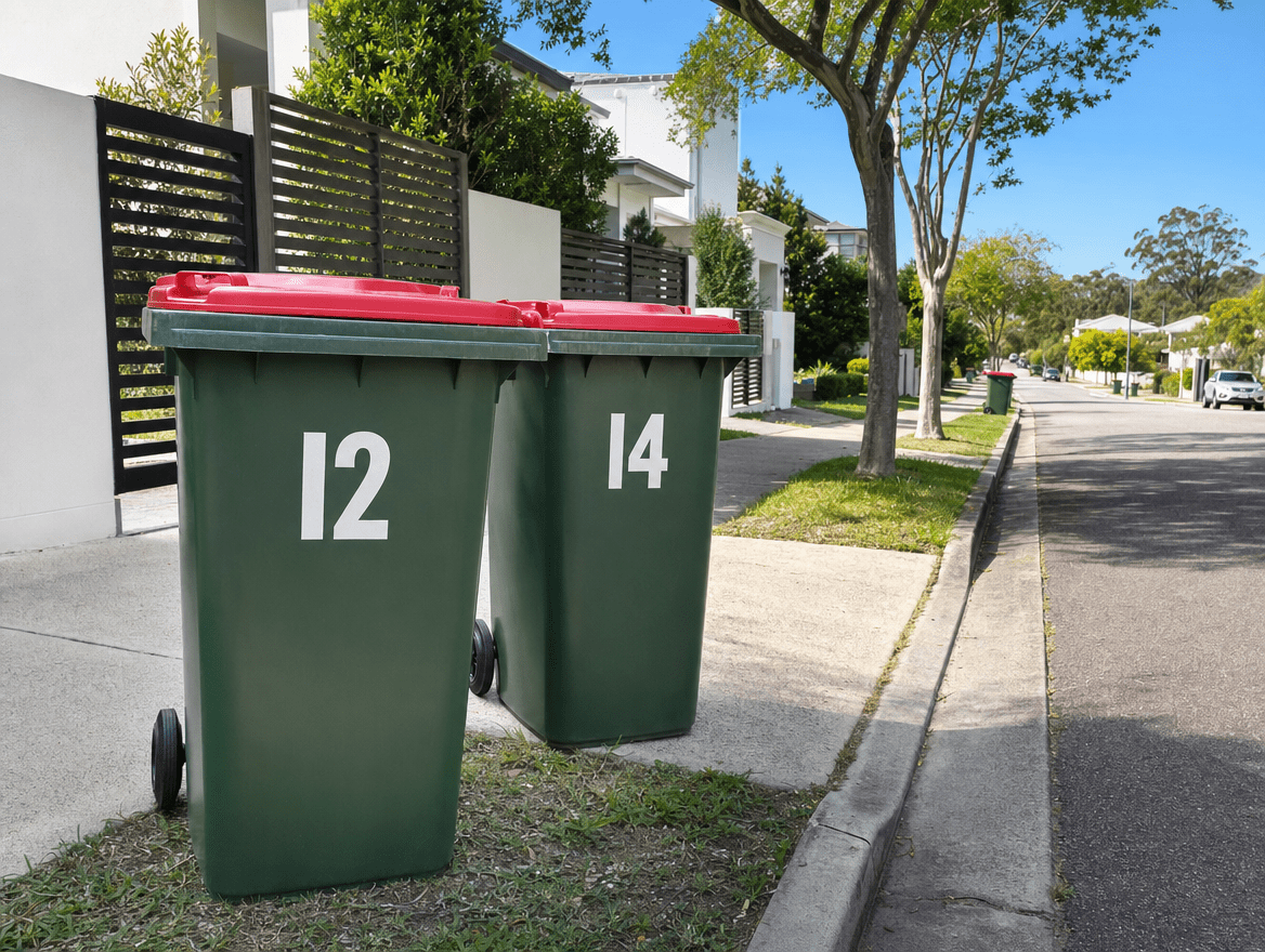 Custom Wheelie Bin Number Sticker - New Signs