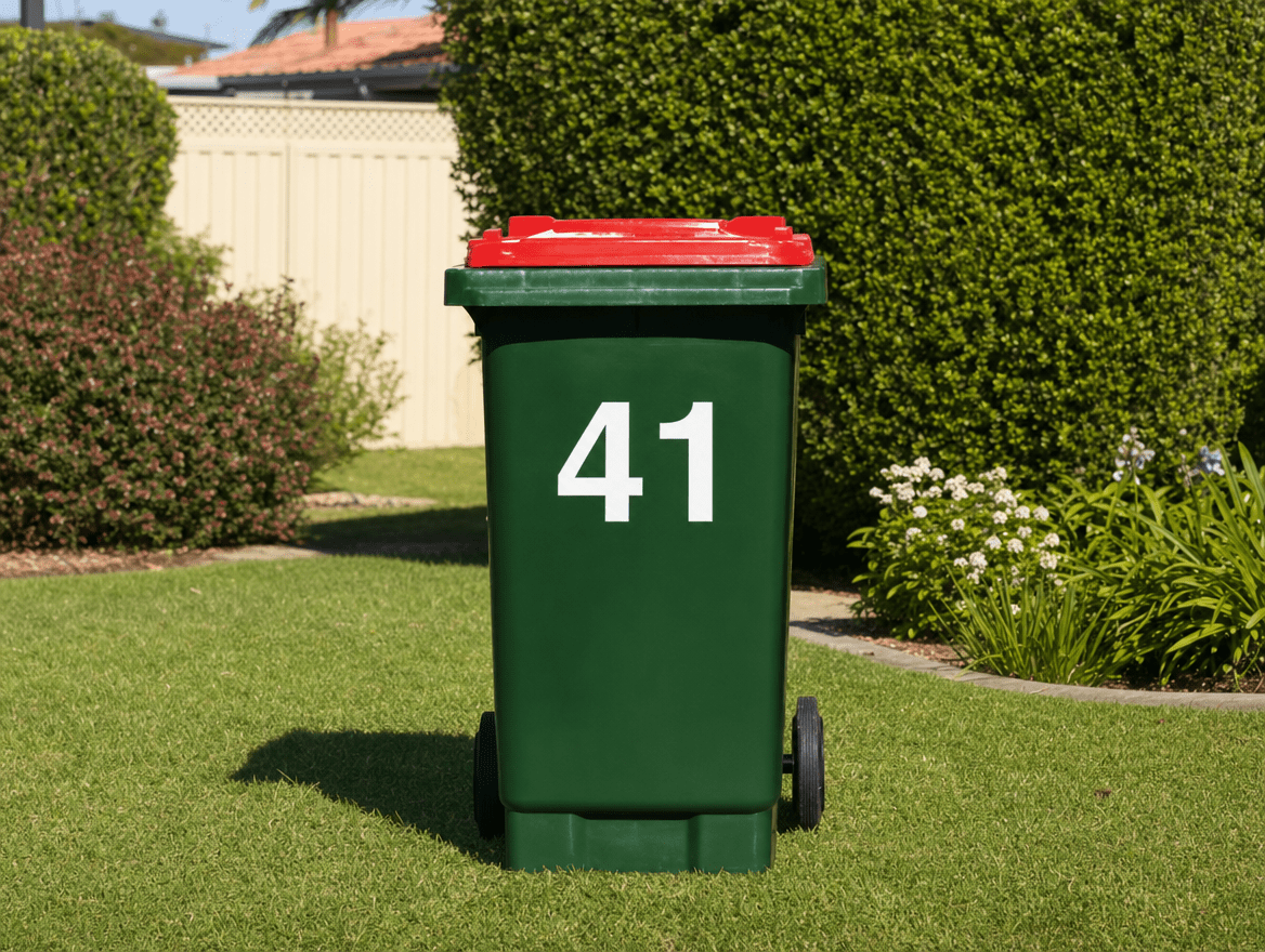 Custom Wheelie Bin Number Sticker - New Signs