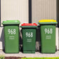 Custom Wheelie Bin Street Name & Number Sticker - New Signs