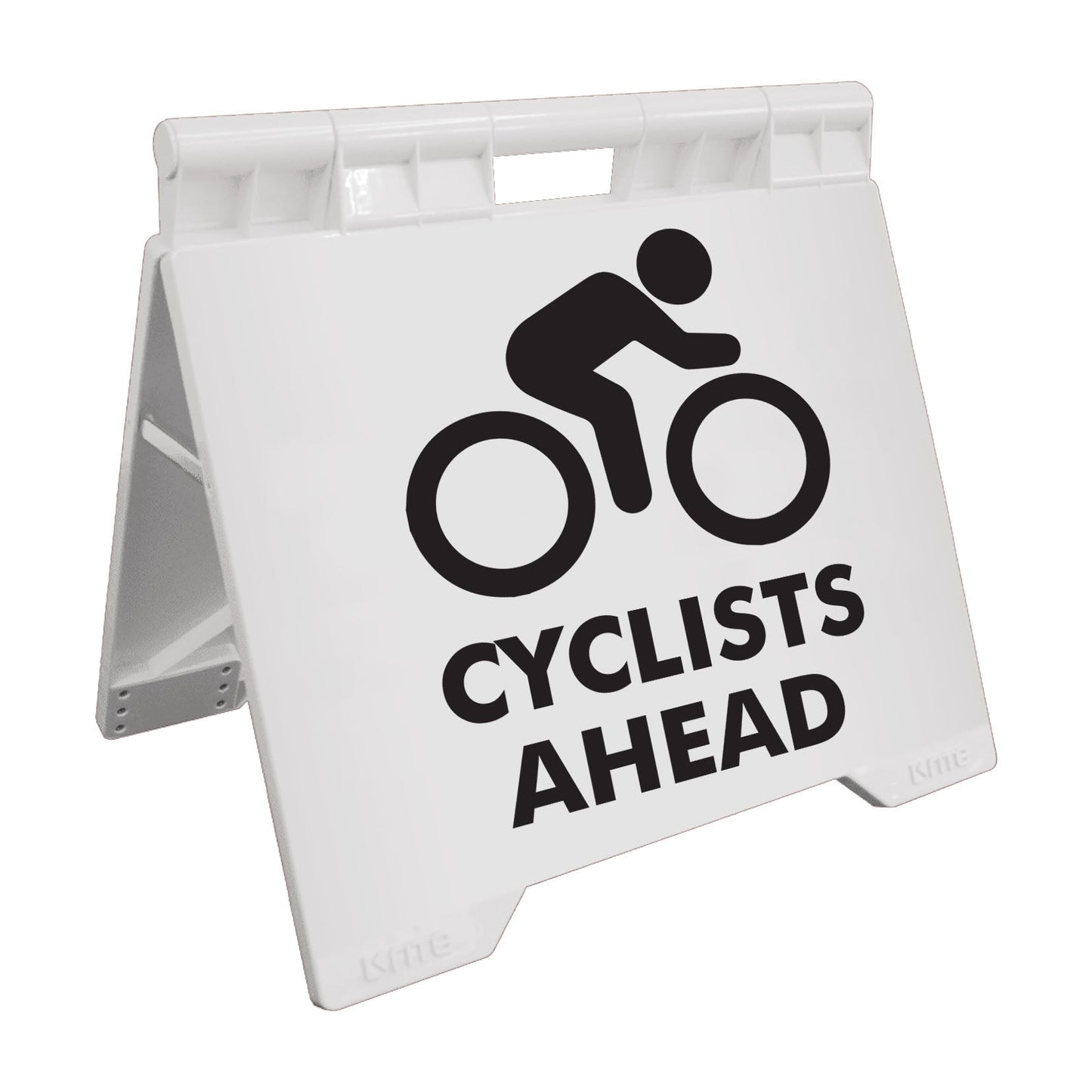Cyclists Ahead - Evarite A - Frame Sign - New Signs