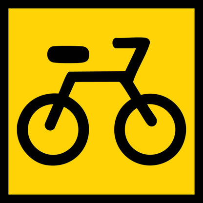 Cyclists Symbolic Multi Message Traffic Sign - New Signs