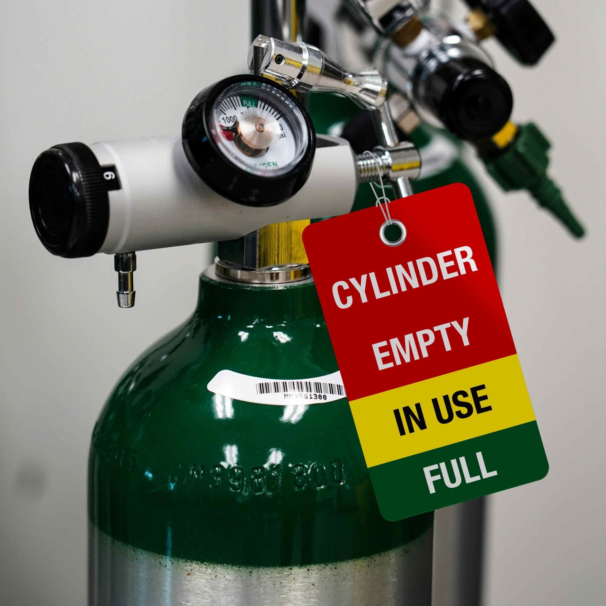 Cylinder Empty In Use Full Lock Out Tag - New Signs