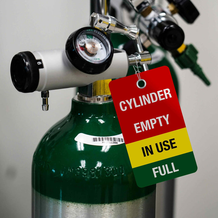 Cylinder Empty In Use Full Lock Out Tag – New Signs
