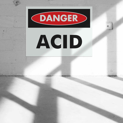 Danger Acid Sign - New Signs