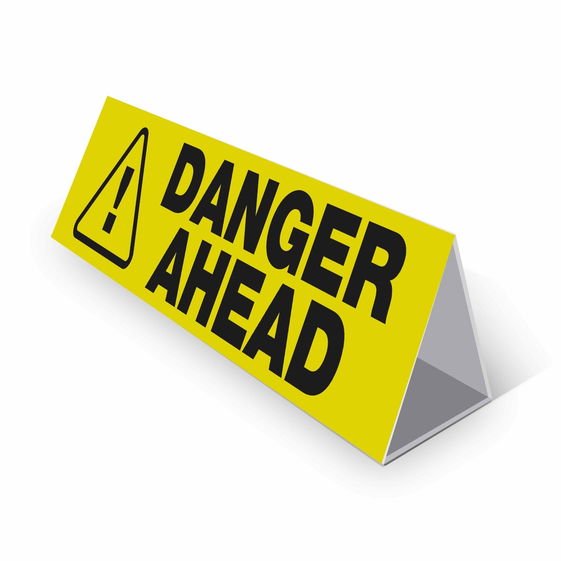 Danger Ahead - Landscape Corflute Toblerone Signs - New Signs