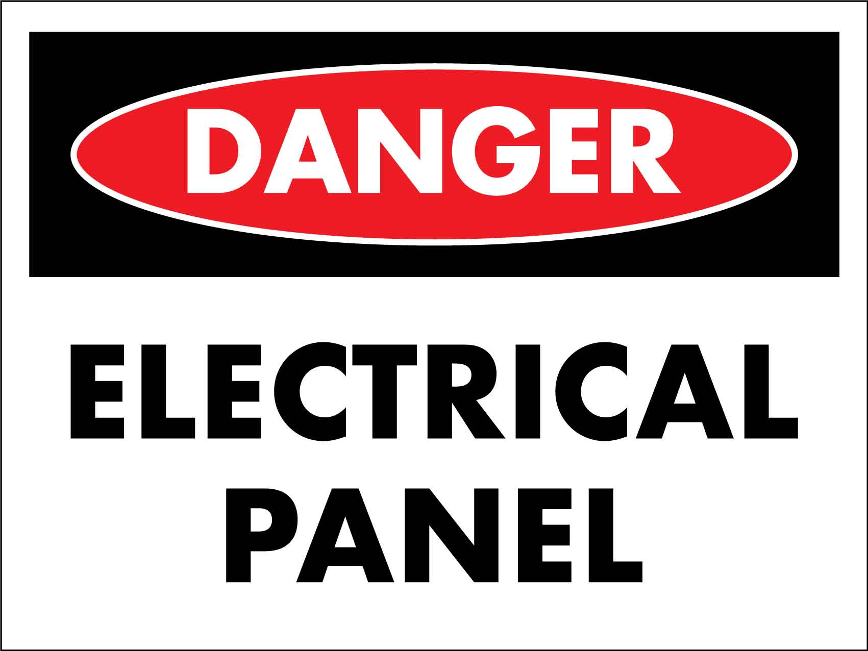Danger Electrical Panel Sign - New Signs