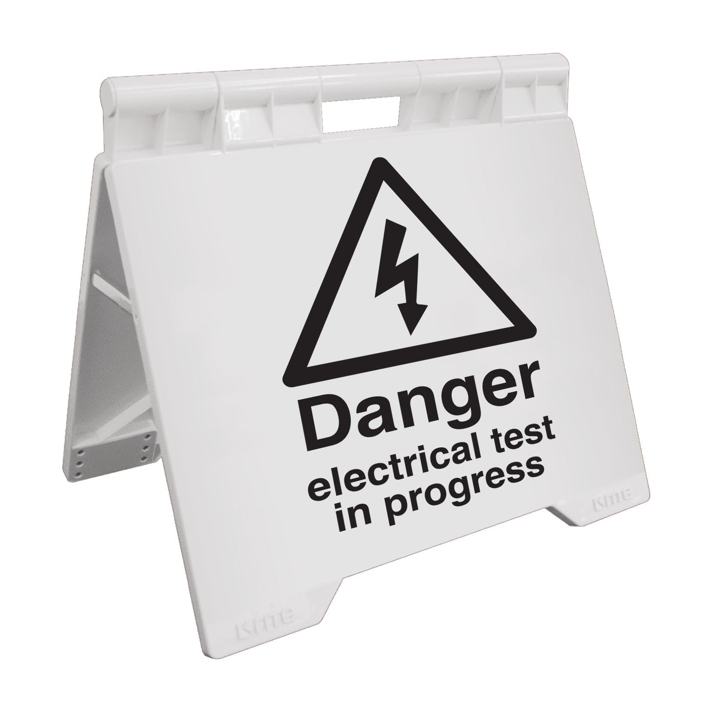 Danger Electrical Test In Progress - Evarite A - Frame Sign - New Signs