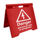 Danger Electrical Test In Progress - Evarite A - Frame Sign - New Signs