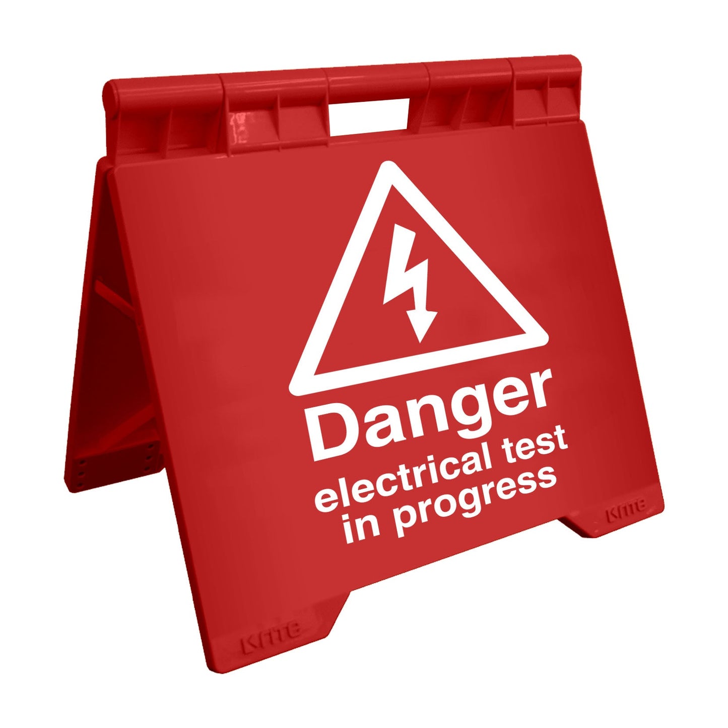 Danger Electrical Test In Progress - Evarite A - Frame Sign - New Signs