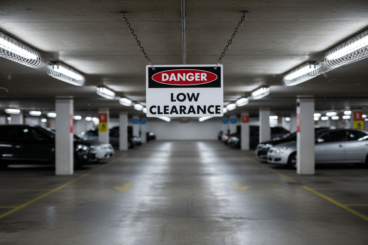 Danger Low Clearance Sign - New Signs