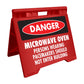 Danger Microwave Oven - Evarite A - Frame Sign - New Signs