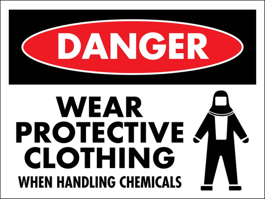Danger Wear Protective Clothing Sign - New Signs