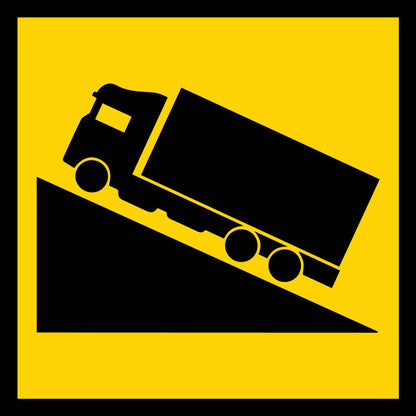 Decent Left Truck Multi Message Traffic Sign - New Signs