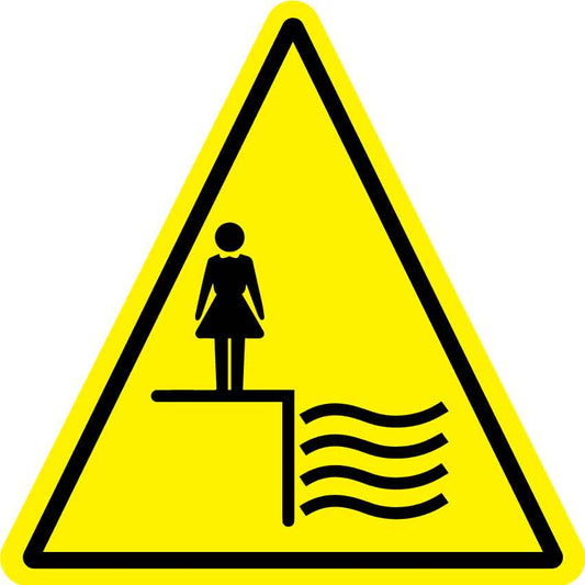 Deep Water (Triangle) Decal - New Signs