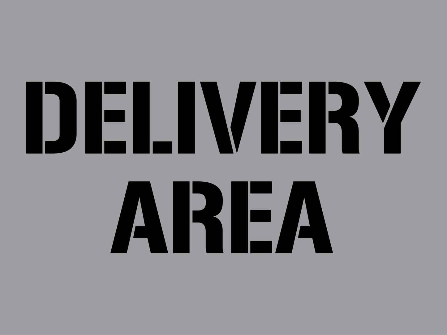 Delivery Area - Aluminium Composite Stencil - New Signs