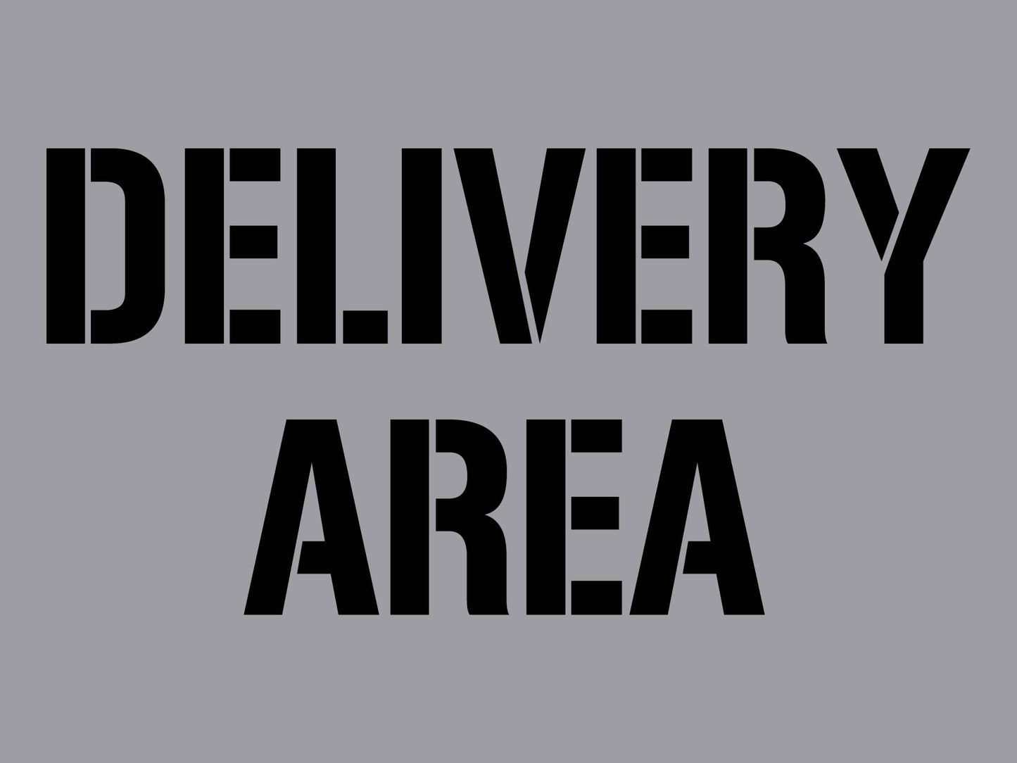 Delivery Area - Aluminium Composite Stencil - New Signs