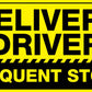 Delivery Driver Frequent Stops Magnetic Vehicle Sign - New Signs