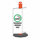 Designated Smoking Area - Corflute Bollard Traffic Signs - New Signs